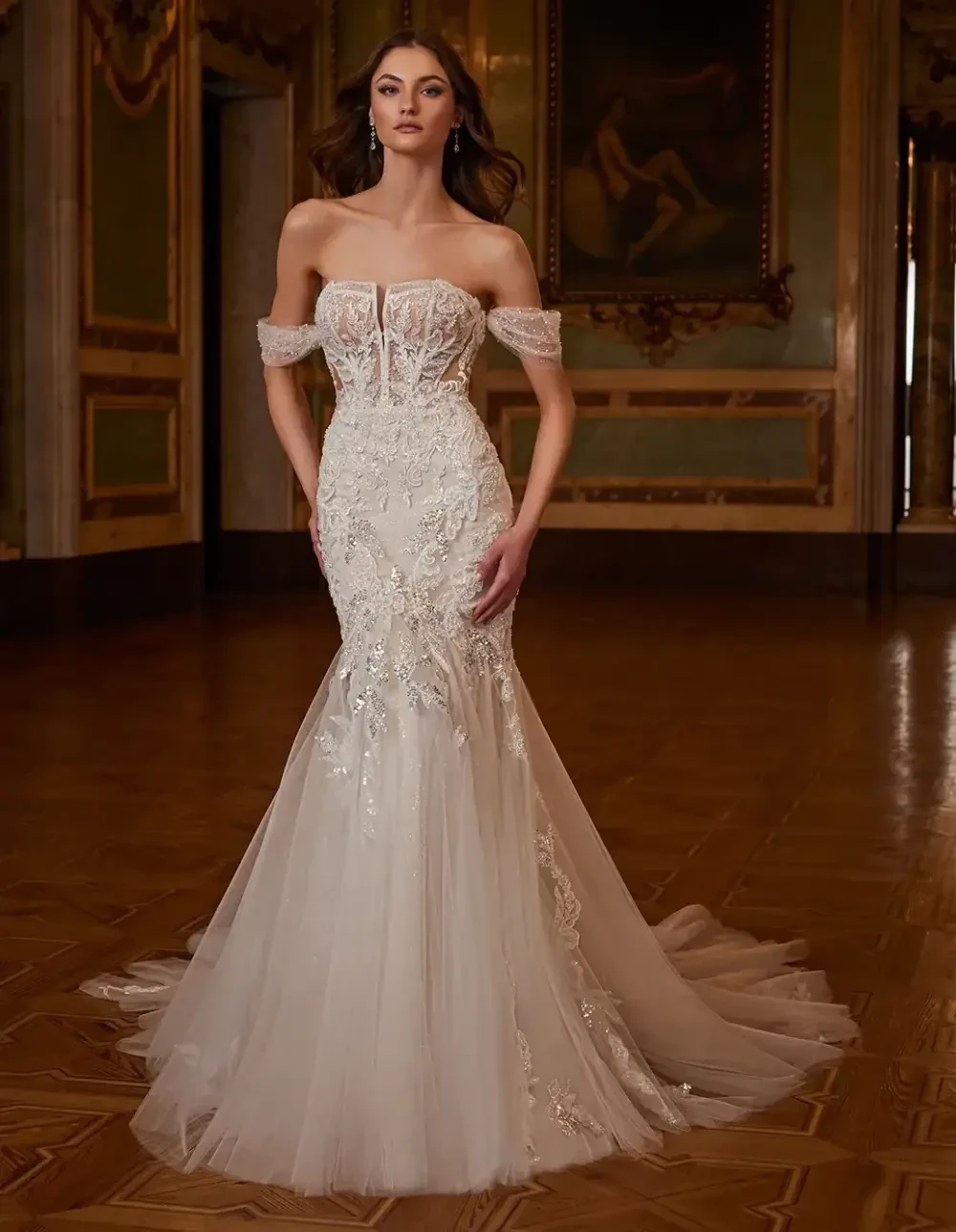 Model wearing a Low Back Style Dress