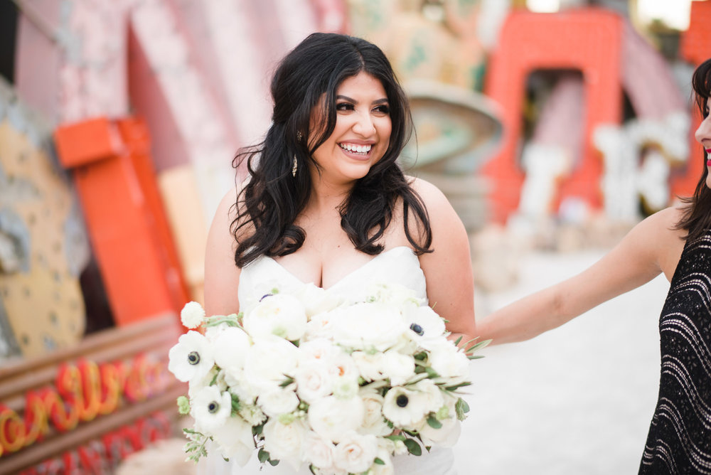 Our Brilliant Bride Matty | The Neon Museum, Las Vegas. Desktop Image