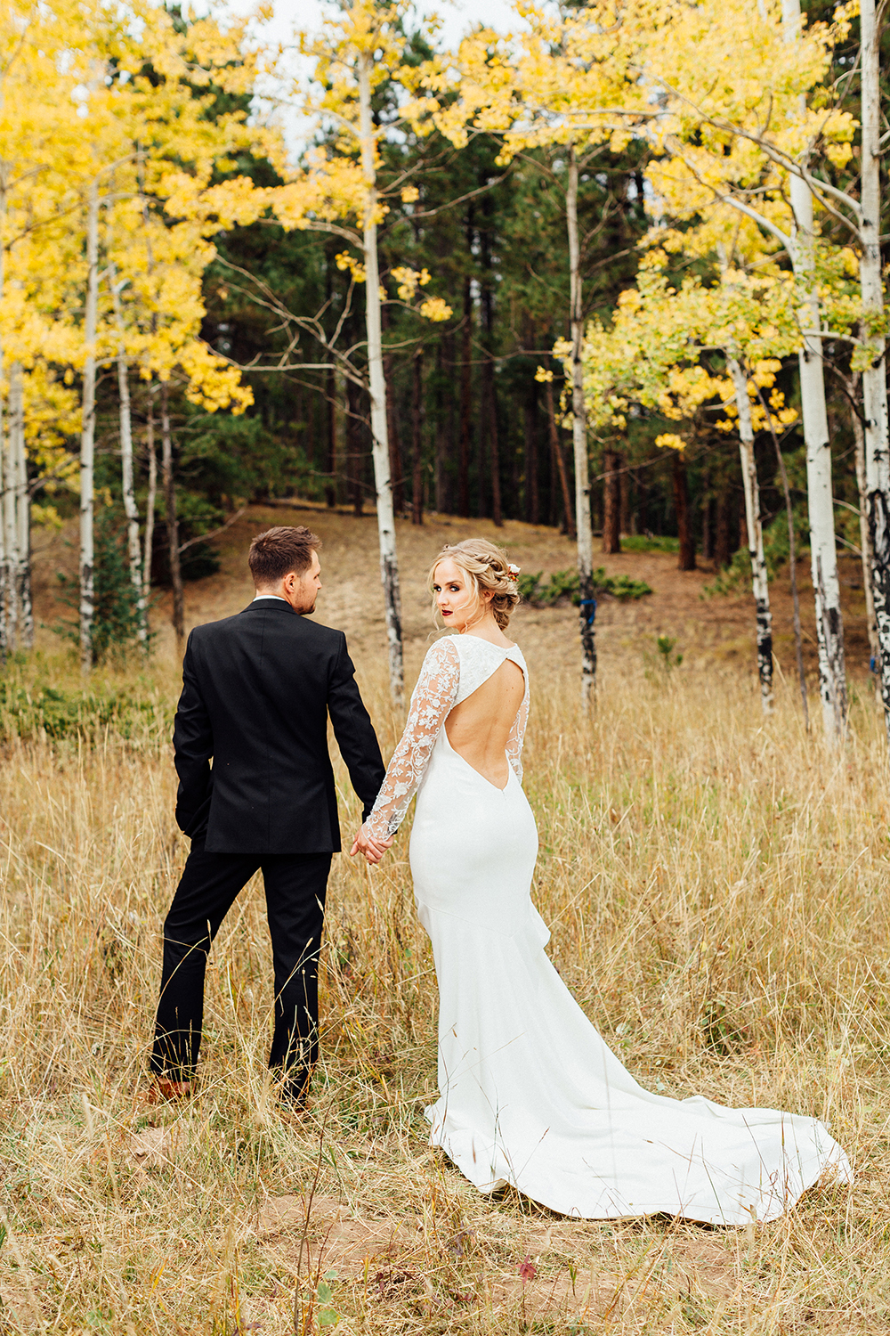 open back wedding dress