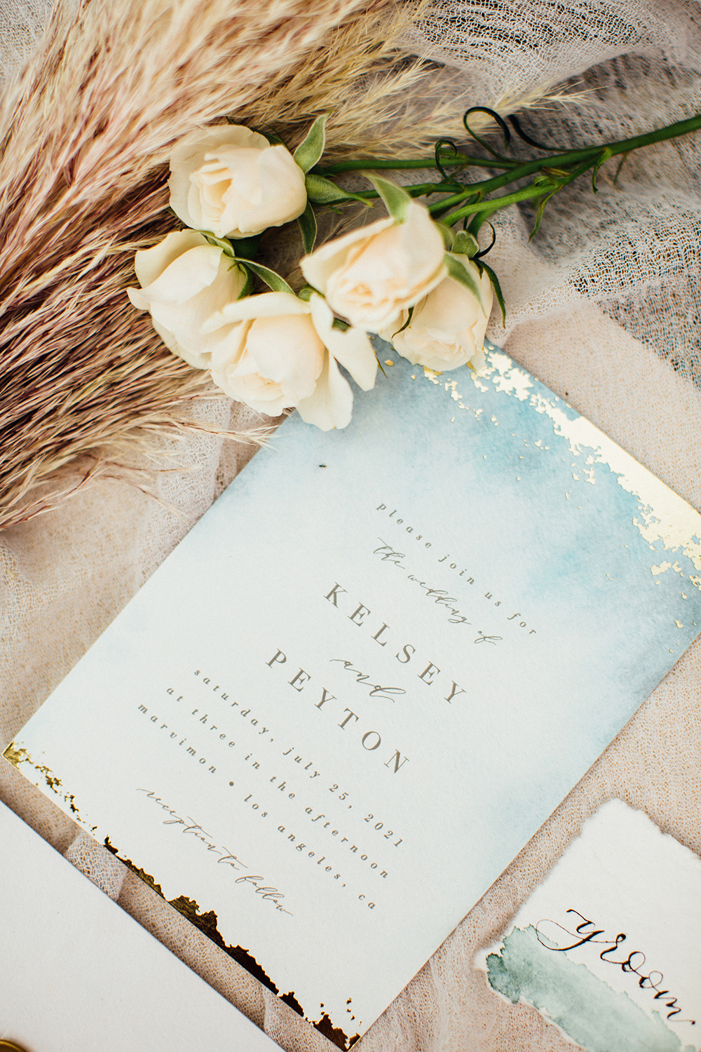 fall wedding invitation