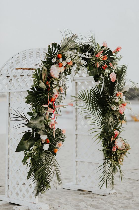 coral tropical wedding installation.jpg