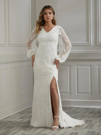 Adrianna Papell Style #39018 #0 Ivory/Ivory thumbnail